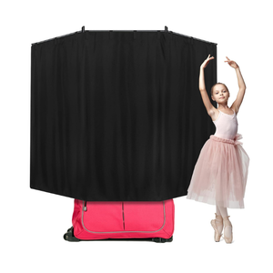 Expandable Privacy Curtain for Dance Bag Suitcase Portable Changing Room Curtain Without Bag and Rack Partition Screens for Dancer Backstage Accessories Camping Window