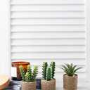 3-Pack Artificial Succulent Plants in Vintage Plastic Pots - Fake Waterproof Succulents Decor for Home, Office, Desk, Shelf - Low Maintenance Indoor Greenery for Bathroom, Living Room, Table Decor