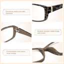 Madison Avenue 2 Pack Classic Blue Light Blocking Reading Glasses for Women, Vintage Anti Glare/Eyestrain Computer Readers Demi/Purple +3.0