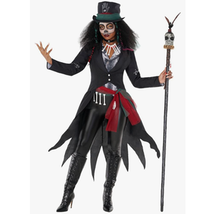 Morph Voodoo Costume For Women, Voodoo Priestess And Doctor Halloween Costume Womens, Scary Halloween Costumes For Women, S