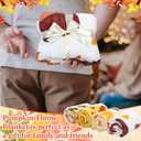 Buryeah 4 Pcs 40 x 50 Inch Thanksgiving Fall Throw Blanket Warm Soft Pumpkin Maple Autumn Plush Blanket Flannel Fleece Throw for Couch Chair Bedroom Picnic Home Decoration