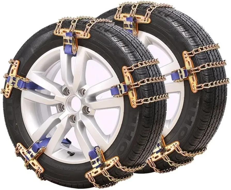 1 Pcs Tire Snow Chain, Snow Chain Car Anti Slip Tire Chains Anti Skid Tire Snow Chains for Car SUV Trucks (M)