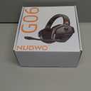 NUBWO G06 Dual Wireless Gaming Headset with Microphone for PS5, PS4, PC - 23ms Low Latency Audio - 100-Hour of Playtime - 50mm Drivers (Black-Orange)