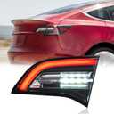 TODO 1077402-00-G 3 Pin Inner Trunk Tail Lights Compatible With Tesla Model 3 2017-2021 1077402-00-F 1077402-00-E 1077402-00-B Rear Lamp Passenger Right Side
