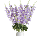 8PCS Purple Delphinium Artificial Flowers 33.5'' Faux Delphinium Bulk Long Stem Silk Larkspur Flowers for Tall Vase Home Wedding Garden Table Decor(Purple)