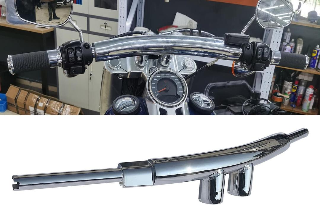 4" Rise 2" tube T bar Handle Bar fit for Harley Softail Breakout FXSB FLSTC FLSTN FLSTFB FLS 1993-2021 Chrome