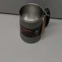 Ideus Insulated Beer Stein, 24/32oz Stainless Steel Double Walled Beer Mug Giant Bar Drinkware Metal Beer Cup with Big Grip Handle (Grey, 24oz (710ml)) (Gray)