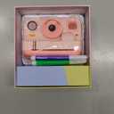 Instant Print Camera for Kids, App Printing, 1080P Video, Dual-Lens Selfie Digital Camera with 32G SD, Christmas Birthday Gifts for Girls Boys 4 5 6 7 8 9 10 11 12 Year Old, Portable Toddler Toy (Pink)