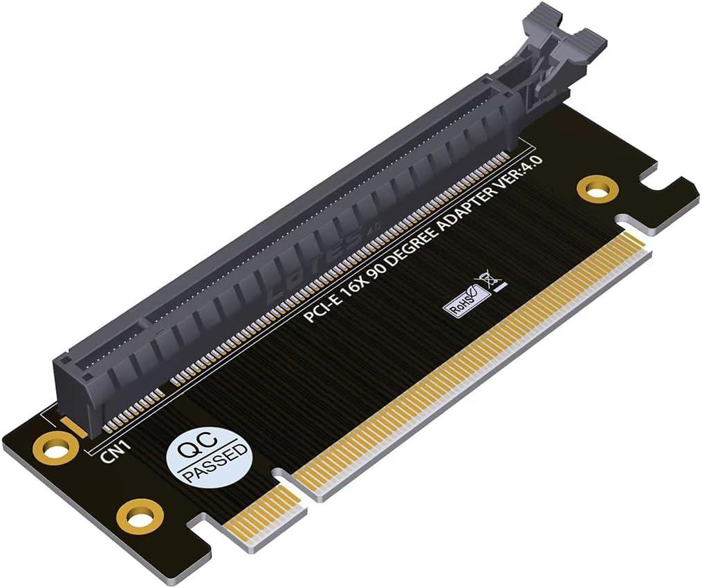 JMT PCI-Express 3.0/4.0 16x Riser Card 90 Degree High Speed Riser Card for 1U / 2U Server Case (PCI-E 4.0 for 1/2U)