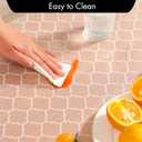 Cooyes Shelf Liner for Kitchen Cabinets Non-Adhesive Waterproof Drawer Liner Durable EVA Material Easy-to-Cut Shelf Paper for Refrigerator, Cupboard, Dresser with Modern Pattern