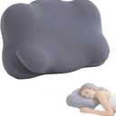 Cloud Pillow,Ergonomic Memory Foam Pillow,Cloud Neck Pillow,Adjustable Cervical Neck Support,Breathable&Mellow,Suitable for Side Back Stomach Sleepers(Dark Grey)