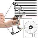 Archery Bow Set Left and Right Hand Compound Bow Hunting Bow Metal Material Catapult RH/LH for Practice Archery