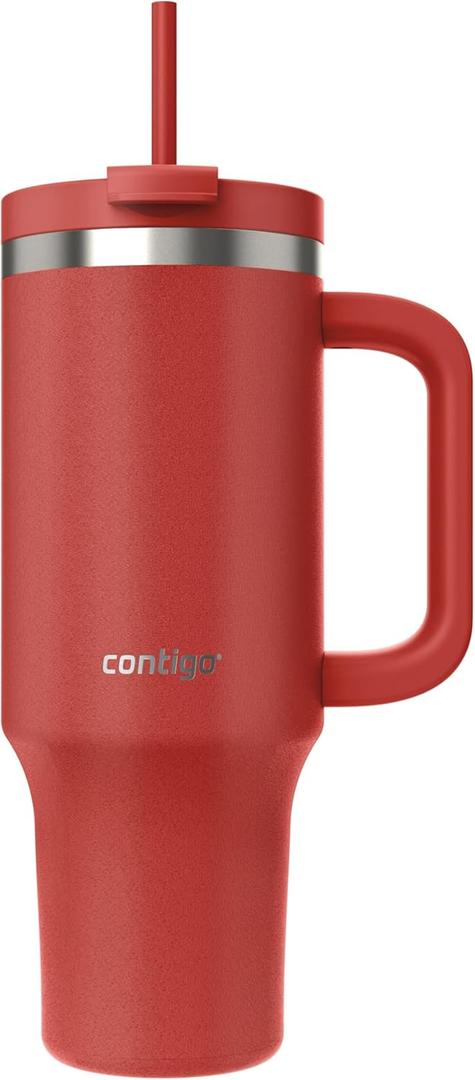 Contigo Streeterville 40oz Tumbler, Stainless Steel Vacuum Insulated, Leak-Proof, Cold for 29 Hours, Goji Berry