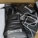 Music Boxing Machine, Interactive Punching Trainer with Boxing Gloves, Large Size Wall Mounted Electronic Boxing Target for Adult Kids, 9 Modes & 9 Speeds (Black)