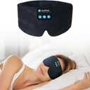 Joythink Sleep Headphones Sleep Mask Kids Children Wireless Music Eye Mask Sleeping Headphones Headband for Side Sleepers Silk Sleep Mask with Wireless Headphones Ultra-Thin Stereo Speakers
