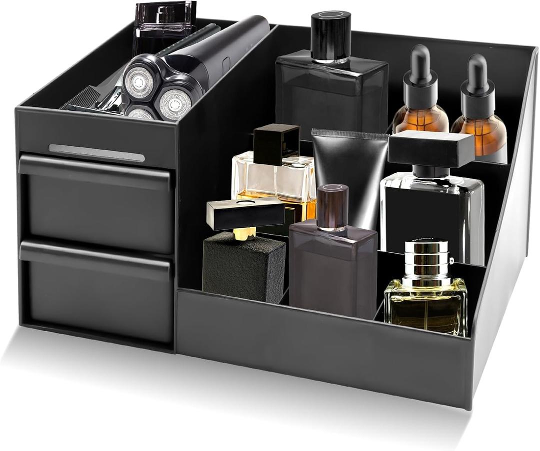 ZOCONE Cologne Organizer for Men, Perfume Stand Organizer, Dresser and Bathroom Organizers Countertop, Perfume Organizers for Men's Room Decor, Mens Bathroom Organizers and Storage, Cologne Shelf