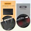 Golf Cart Seat Covers with Pockets for Club Car DS Pre-2000 Front Standard Seat Cushion,Cooling Mesh Fabric and Vinyl Leather Club Car Seat Covers,No Stapler Needed Replacement Front Seat Cover(Black)