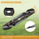 HQPASFY 742P05094 High Lift Blades Compatible with Cub Cadet Enduro XT1-LT50 Ultima ZT1-50 ZT2-50 with 50'' Deck, 490-110-C193 Lawn Mower Blades Replace for Troy Bilt/Craftsman CMXGZAM110193, 3 Pack