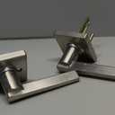 Kwikset Casey Interior Passage Door Handle, Lever For Closet and Hallway Doors, Reversible Non-Locking Handle Lever, Satin Nickel , with Microban Protection (1 Pack)