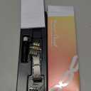 Seven-link Watch Band for Apple Watch Series and SE 3/2/1 for Women, Dressy Stainless Steel Metal Band for Apple Watch for iWatch Silver Gold Boyfriend, 42mm(Series 10/11) & 41/40/38mm