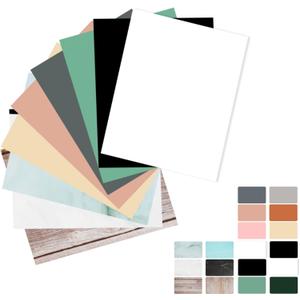 Meking 9PCS 16Patterns Product Photography Backdrops,Photo Background Flat Lay Tabletop Photo Backdrops for Food/Makeup/Jewelry Photography16.5X11inch (Mix color series)