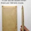 Cashier Deposit Report Envelopes with Self Adhesive Flap for Coins, Cash, Credit Cards, 3.5'' x 6.5'', 500/Box