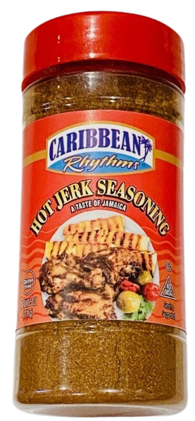 Caribbean Rhythms Hot Jerk Seasoning, 5 oz (5 Ounce (Pack of 1)), Best By 11/2028
