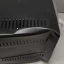 Amazon Basics 6-Slice 23-QT Toaster Oven with Built-In Air Fryer, 7-In-1 Cooking Options, 60-Min Timer & Adjustable Temperature (200 - 450), With Accessories, 1500W, Stainless Steel, Silver/Gray