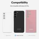 GOOSPERY Magnetic Door Bumper Compatible with Galaxy S22 Plus Case, Card Holder Wallet Easy Magnet Auto Closing Protective Dual Layer Sturdy Phone Back Cover - Black