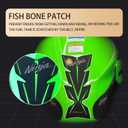 Compatible Kawasaki Ninja 400 Motorcycle Tank Pad Kit Side Knee Guard Sticker Fuel Tank Protector (Black)