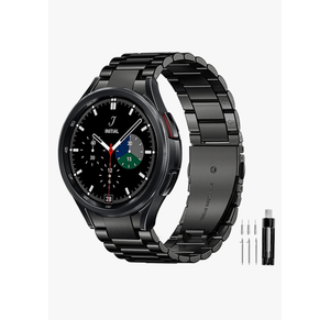 GOLDTOLUCK Stainless Steel Band Compatible with Samsung Galaxy Watch 8 7 6 5 4 FE Pro Classic 40mm 44mm 43mm 47mm 45mm 42mm 46mm 20mm Men Women Milanese Metal Elegant Casual black