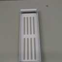 HuggieGems 1 Pack Magnetic Spice Storage Rack Organizer for Refrigerator and Oven, White Fridge Organizers and Storage