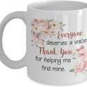 2 x Speech Therapist Mug, Everyone Deserves A Voice Thank Your For Helping Me Find Mine, SLP Mug, Speech Language Pathologist Mug, SLP Gift 11oz