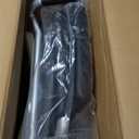 4 in 1 Rolling Bedside Commode Chair with Wheels for Elderly, Shower Chair with Handles, Adjustable Height Raised Toilet Seat for Seniors,Disabled and Pregnant Holds Up to 350 lbs (Black)