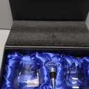 comfit Wedding Gifts for Couples 2026,Bridal Shower Gifts, His and Hers Gift,Whiskey Wine Glasses with Diamond Wine Stopper Set，Anniversary Christmas Gift for Couples，Hubby and Wifey