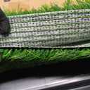 LOOBANI Large Dog Grass Pad with Tray - 35x23in Dog Litter Box with 2 Artificial Grass Patch + 2 Washable Pee Pads - Quickly Absorbency Indoor Outdoor Potty for Patio Balcony Apartment Use