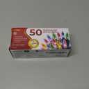 Warm Multi Color Christmas Tree Lights - 9 ft String of 50 Incandescent Mini Bulbs Multifunctional Lighting Modes, for Decorative, Bedroom, Outdoor, Xmas Twinkle Lights with Green Wire Total 10.4 ft