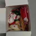 8pcs Handmade Felt Christmas Ornaments Set with Gift Box, Cozy Cottagecore Tree Decorations, Unique Santa Snowman Gingerbread for Xmas Tree (8pcs)