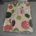 Humyoun 12 Pack Graduation Gift Bags(4 Small 6.5" 4 Medium 9.6" 4 Large 13")with Tissue Paper St. Patrick's Day Treat Bag for Mother's Day Easter Birthday Baby Bridal Shower(Light Red and Green Dots)