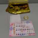 [52 PCS] 16" Foil Gold Letter Balloons 2 Sets of A-Z, Mylar Aluminum Hanging Alphabet for Graduation New Year eve Birthday Party Decorations