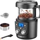 CAFEMASY Coffee Bean Roaster Machine - Home Use Air Coffee Roaster with Adjustable Timer Roasting Heating and Air Fan Setting