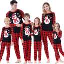 Benaive Matching Family Christmas Pajamas Set Boys Girls Holiday Pjs for Women Men Sleepwear