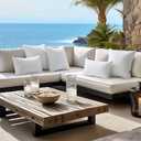 MIULEE Pack of 2 12x20 Inch Outdoor Pillow Inserts Waterproof Decorative Throw Pillow Insert, Rectangle Lumbar Garden Pillow Form for Patio Sofa Couch