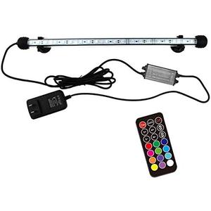 COVOART 15 inches LED Aquarium Light, 2.5W Fish Tank Light Underwater Light Submersible Crystal Glass Lights, 21 LED Beads 12 Colors 19 Modes Brightness Adjustable Memory Function IP68 Waterproof