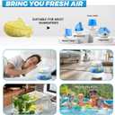 puxyblue 18-Pack Humidifier Tank Cleaner Yellow Small Submarine Fit for Most Humidifiers and Fish Tanks, Purifies Water, Prevents Hard Water Build Up, Eliminates White Dust and Odours