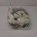 Hotop 80 Pcs Artificial Rose Flowers Bulk with Long Stem Fake Roses Silk Realistic Bouquet for DIY Wedding Bridal Shower Party Table Centerpieces Home Decorations(White)