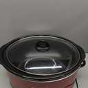 Crock-Pot 8-Quart Manual Slow Cooker, XL Family Size Serves 10+ People, Removable Stoneware with Warming Setting, Dishwasher Safe for Easy Cleanup, Red