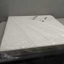 Folding Table 4 Foot Portable Heavy Duty Plastic Fold-in-Half Utility Table Small Indoor Outdoor Adjustable Height Folding with Carrying Handle, Camping and Party,White