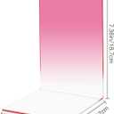 Honagu Book Ends, Acrylic Bookends, Clear Book Ends for Shelves, Desk Book Organizer, Book Holder Stand Decorative for Heavy Books, CDs, Video Games (2 Pair/4 Pieces, Gradient Pink)