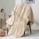 Blanket 72"x48", Beige